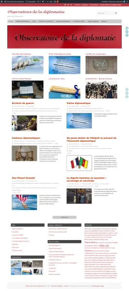 création du blog Observatoire de la Diplomatie création du blog Observatoire de la Diplomatie